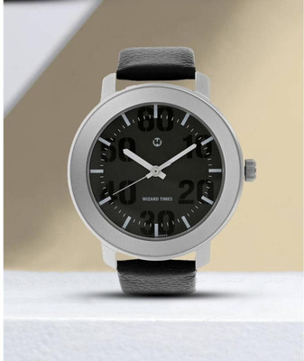 WIZARD TIMES 3121SL02 Black Dial Black Strap Attractive Look Watch for Men/Boys Analog Watch  - For Boys