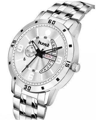 Hmrt Date & Day Functioning Silver Dial Chain Analog Watch  - For Men
