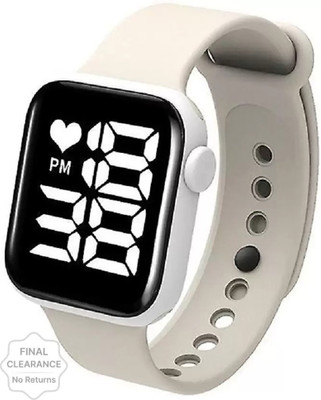 TRENDYADDY Digital Sport Watch Digital Display LED Wrist Watch Soft Silicone Straps for Boys and Girls Analog-Digital Watch  - For Men & Women