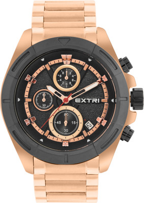 EXTRI New Collection Mens Chronograph Rose Gold Dial Analog Watch  - For Men