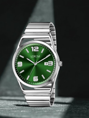 LOREM LR155 Green Dial Date Function Casual-Formal Premium Collection Analog Watch  - For Men