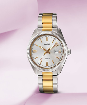 CASIO LTP-1302SG-7AVDF Enticer Lady's ( LTP-1302SG-7AVDF ) Analog Watch  - For Women