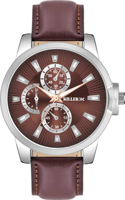 KILLER Killer Analog Maroon Dial Men's Watch with Silicone Strap Latest Trending Analog Watch  - For Men