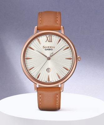 CASIO SHE-4534PGL-7AUDF Sheen Analog Watch  - For Women