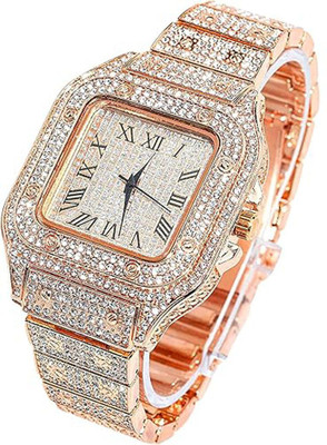 Glowme Diamond Watch Date and time only Analog Watch  - For Men