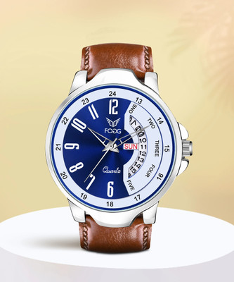 FOGG 2152-BL-BR 2152- BL BR DAY & DATE Analog Watch  - For Men