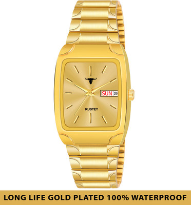 RUSTET IGP1107-GOLD Waterproof IGP1107-GOLD Analog Watch  - For Men