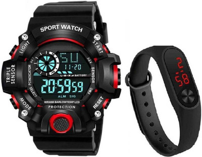 YUKAX New Arrival Silicone Strap Digital Fab Watch Digital Watch  - For Men
