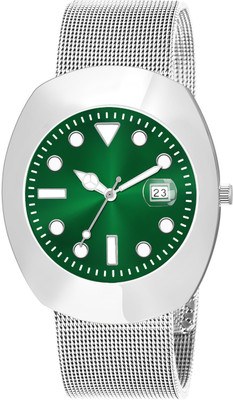 RKSTORE Silver Intermesh Stainless Steel Strap Analog Watch For Men LR143 Analog Watch  - For Men