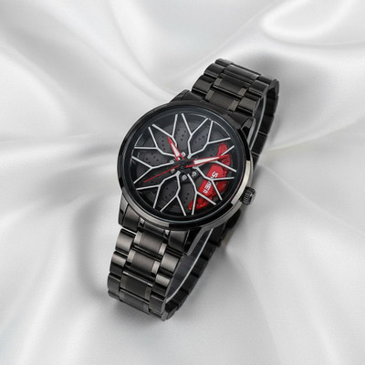 Spinner Men’s Rotating Wheel Dial Analog Watch A36 Rotating Analog Watch-36 Analog Watch  - For Men