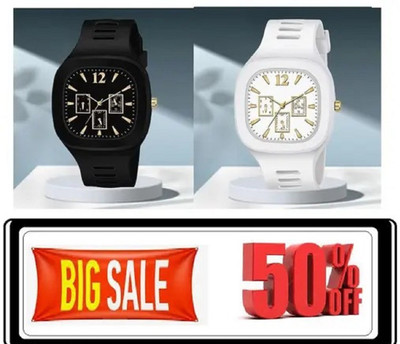 Razyloo Square Dial Stylish Quartz Wristwatch New Generation Special Design Wedding Analog Watch  - For Men
