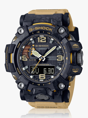 CASIO GWG-2000-1A5DR G-Shock Gray Ip Dial Brown Resin Strap Analog-Digital Watch  - For Men