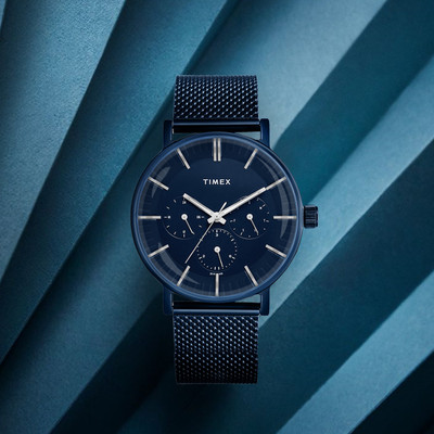 TIMEX Multifunction Blue Dial Analog Watch  - For Men