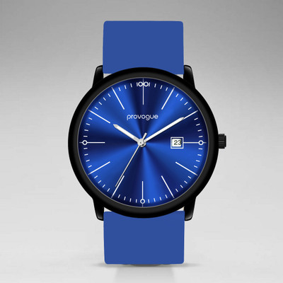 PROVOGUE AK-SLICON-4001-BLKC-Blue Analog Watch  - For Men