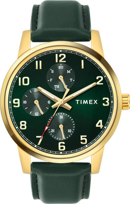 TIMEX TWEG18907 Green Round Dial Analog Watch  - For Men