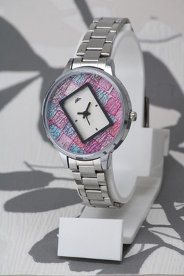 Rizino most demanded solid round dial high quality Stainless Steel Belt most demanded solid round dial high quality Stainless Steel Belt Analog Watch  - For Girls