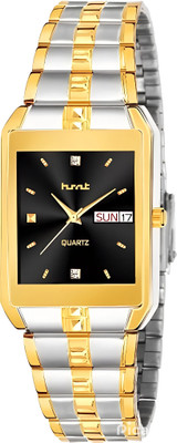 hsnt Hsnt Classic Quartz Analog Black Dial With Stainless Steel Strap Hsnt Classic Quartz Analog Black Dial With Stainless Steel Strap Analog Watch  - For Men