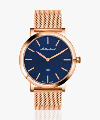 Mathey-Tissot Swiss Made Blue Dial Classic Analog Watch  - For Men