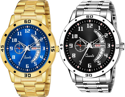 Caihong GOLD-4-AND-SLV-1 Analog Watch  - For Men