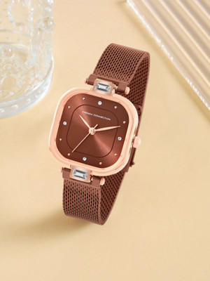 French Connection Square Dial New Analog Watch  - For Women