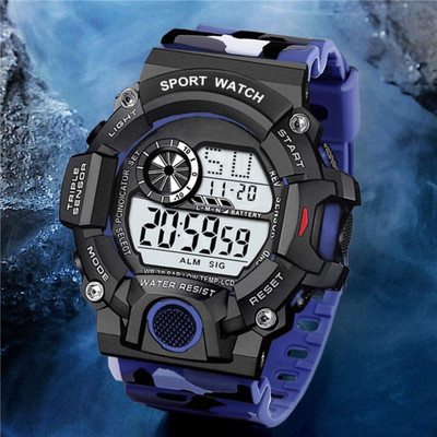 TERIZLA sck_arny Army Camouflage Unique Dial Latest Tranding Multi Mode Working Calendar, Stylish Digital Watch  - For Boys