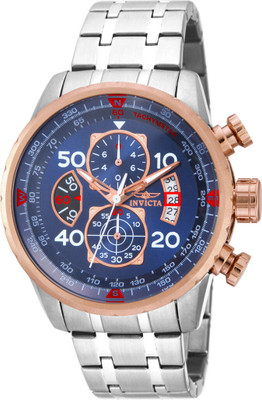INVICTA 17203 Aviator Chronograph Quartz Blue Dial Analog Watch  - For Men