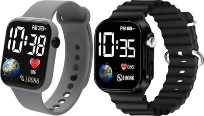 Fash Digital Waterproof LED Display Kids Watch for Boys & Girls Unisex Sport Digital Watch For Men - Women & Children Digital Watch  - For Boys & Girls