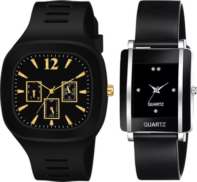 frozil Analog Square Black Color Dial Premium Analog Watch  - For Men & Women