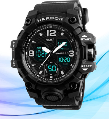 Harbor 1327 H1327 Sports Watch Trending Black Wrist Pick Analog-Digital Watch  - For Men