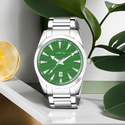 LOREM LR150 Green Dial Date Function UF-LR150 Analog Watch  - For Men