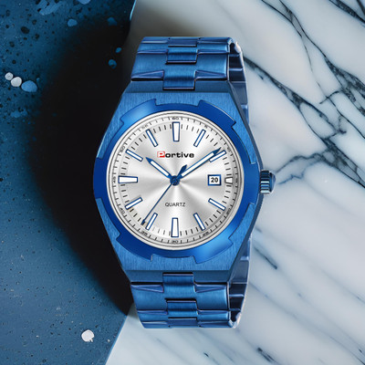Portive 3009_PLAIN_BLUE 3009 Analog Watch  - For Men