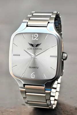 LOIS CARON LCS-4298 Elegant Silver Square Analog Quartz For Men/Boys Wrist watch Analog Watch  - For Men
