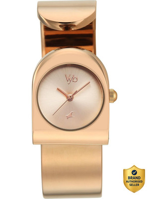Fastrack Vyb Striker Fastrack Vyb Striker Quartz Rose Gold Dial Rose Gold Strap Analog Watch  - For Women