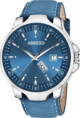 ABREXO Abx2914-Blue Blue Blooded Day and Date Functioning Strap Adult Quartz Boys Analog Watch  - For Men