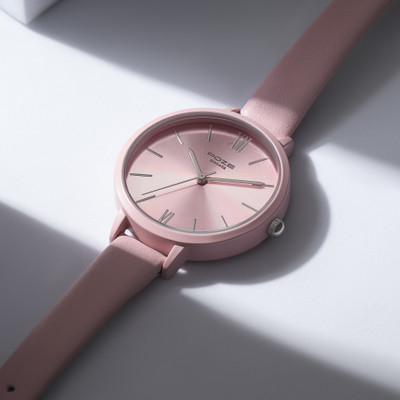SONATA Poze Pink Strap with Pink Dial Analog Watch  - For Women