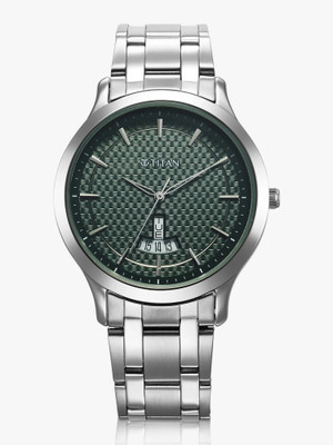 Titan Titan Karishma Radiance-2.0 Titan Karishma Anthracite Green Dial Silver Stainless Steel Strap Analog Watch  - For Men