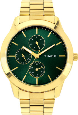 TIMEX TWEG18522 Green Round Dial Quartz Analog Watch  - For Men