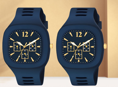 HALA MILLER Stylish Premium Quality Men Watch Square Dial Wrist Sports Watch with Pack of 2 Analog Watch  - For Men