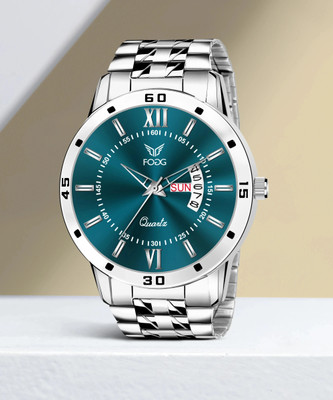 FOGG 2047-OLIVE Working Day and Date Analog Watch  - For Men
