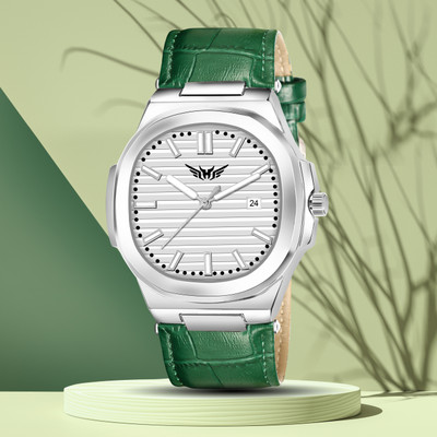 HALA Hala Silver Dial Analog Genuine Leather Strap watch Analog Watch  - For Men