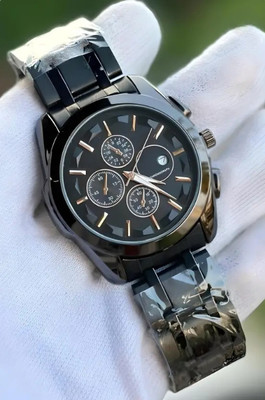 Teesort Teesort_Black Classic Chrono Series Analog Watch  - For Men