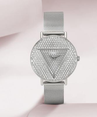 GUESS Silver Dial Analog Watch  - For Women