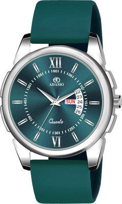 ADAMO 883SLI17 ADAMO Designer Day & Date Dark Green Round Shape Dial Men's & Boy's Analog Watch  - For Men