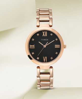TIMEX Black Dial Analog Watch  - For Women