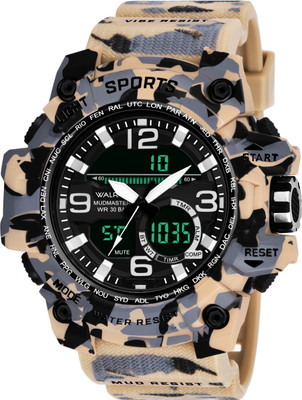 Walrus Walrus Black Dial Analog Digital Wrist Watch For Men Sports Analog-Digital Watch  - For Men