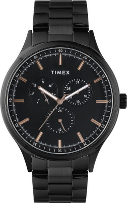 TIMEX Multi Function Black Dial Analog Watch  - For Men
