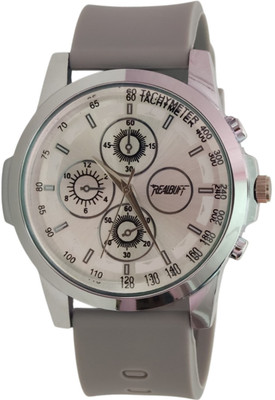 RealBuff D75 RealBuff Men's Analog Watch with Silicone Strap – Stylish Chronograph Design Analog Watch  - For Men