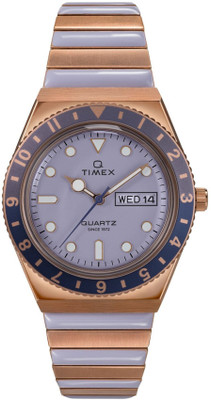 TIMEX TW2W87700UJ Q Timex Purple Round Dial Analog Watch  - For Women