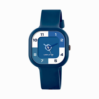 Time Up Square Pattern Dial Analog Colorful Dial Just Launched Square Shape Water-Proof 4-12 Years Kids Analog Watch  - For Boys & Girls