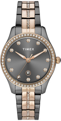 TIMEX Date Display, Grey Dial Analog Watch  - For Women